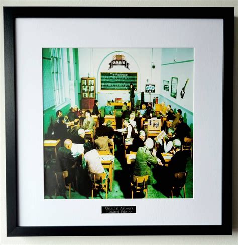 Oasis The Masterplan Framed Album Cover Print Etsy