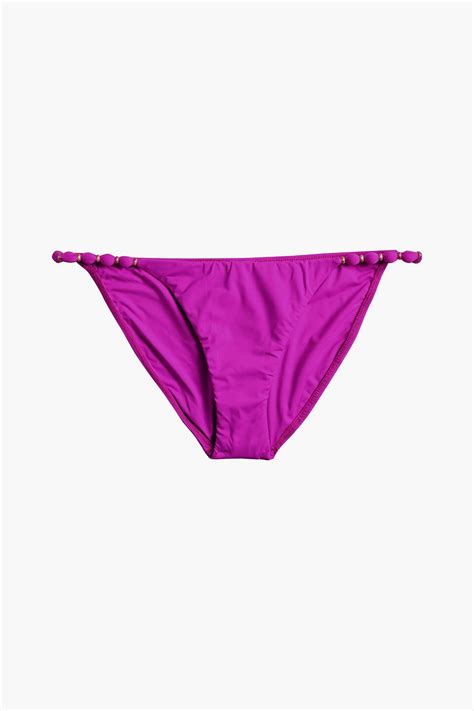 Buy VIX PAULA HERMANNY Embellished Low Rise Bikini Briefs Purple S