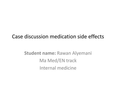 side effects of medication .pptx | Free Download