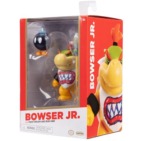 Super Mario Bros Bowser Jr Gold Figura Cm Jakks Pacific Eur