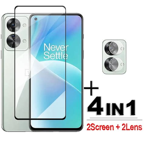 4in1 For OnePlus Nord 2T Glass 2 5D Full Cover Screen Protector OnePlus