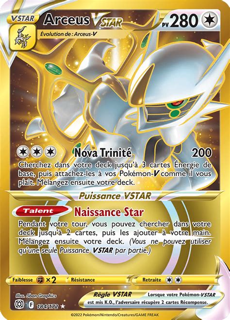 Carte Pok Mon Arceus Vstar Eb Stars Tincelantes L Unit