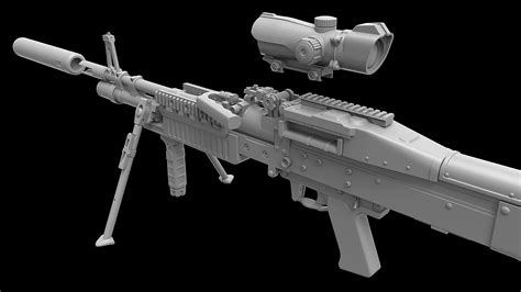 M60E4 3D Model - TurboSquid 1966604