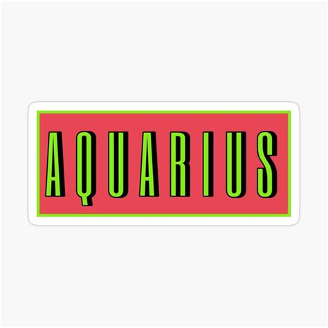 Aquarius Sticker By Gabyiscool Sticker For Sale By Gabyiscool