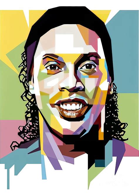 Ronaldinho Pop Art Painting By Price Kevin Pixels