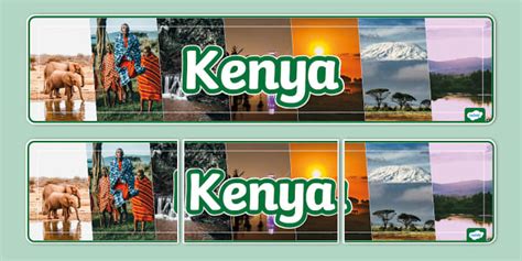 Kenya Photo Display Banner Profesor Hizo Twinkl