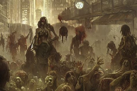 Prompthunt Painting Of Zombie Apocalypse In Subway Ultra Realistic