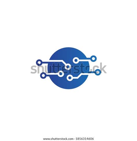 Technology Vector Logo Template Corporate Identity Stock Vector