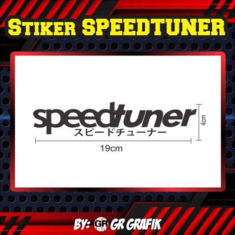 Jual STIKER SPEEDTUNER STIKER CUTTING SPEEDTUNER TANPA MINIMAL ORDER