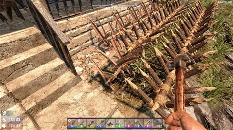 7 Days To Die Spike Traps How To Craft Set Up And Use