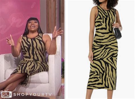 Sherri March 2024 Sherri Shepherds Zebra Print Sheath Dress Shop Your Tv