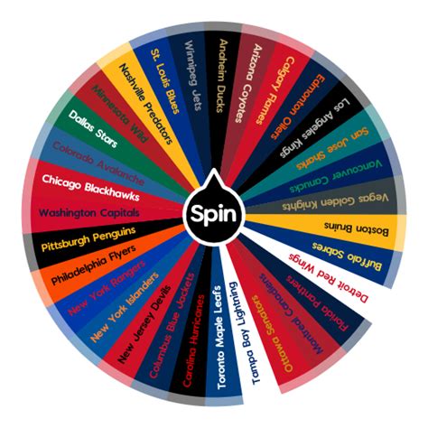 NHL Teams 🏒 | Spin The Wheel App