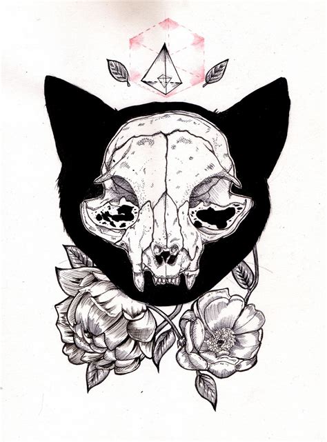 Cat Skull Tattoo Design - Printable Calendars AT A GLANCE