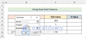 How To Solve For X In Excel Simple Ways Exceldemy