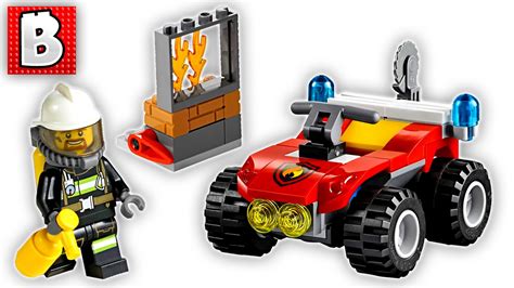 Lego City Fire Atv Set Unbox Build Time Lapse Review Youtube