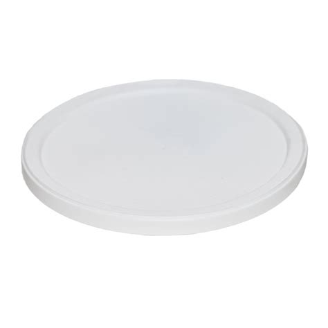 White Flat Freezer Safe Lldpe Plastic Tub Lids L410