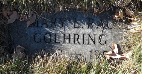 Mary Louise Reiniche Rau Goehring Find A Grave Memorial