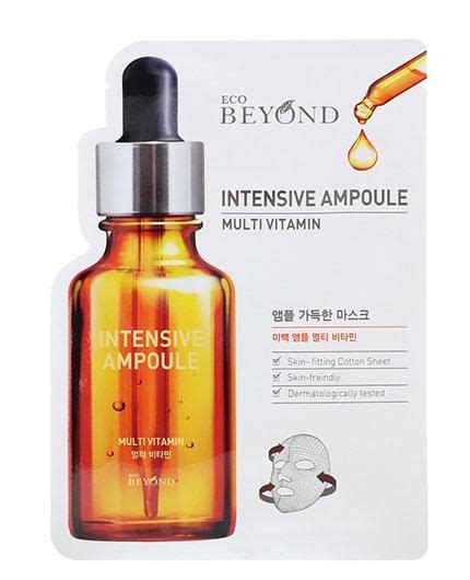 Intensive Ampoule Mask Multivitamin Aloe Gel Cosmetic Skin Care