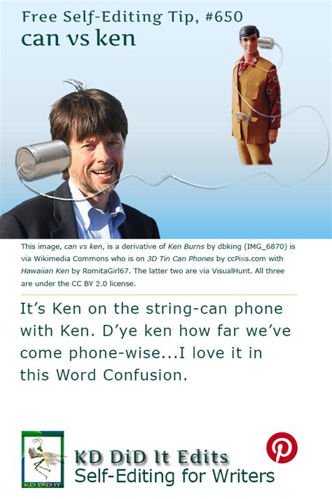 Word Confusion Can Versus Ken • Kd Did It