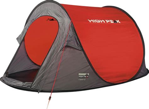 High Peak Vision 2 Pop Up Tent 2 Persoons Grijs Rood Bol