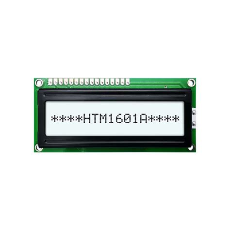 1X16 Character Mono LCD Display FSTN Gray Background With White