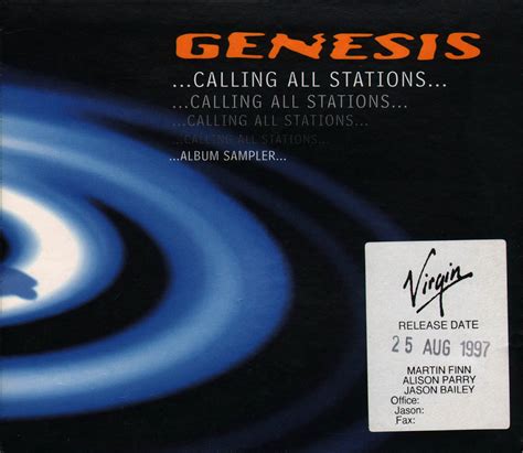 Calling All Stations Promo Album Sampler Virgin Records The