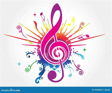 Colorful Music Background Stock Photos - Image: 18346933