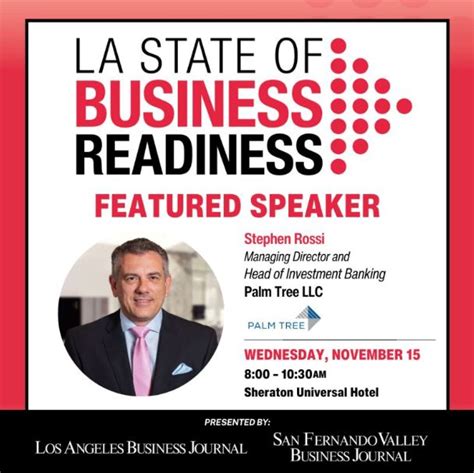 Los Angeles Business Journal On Linkedin La State Of Business