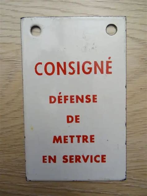 Plaque Maill E Consigne Sncf Train Wagon Gare Chemin De Fer Art