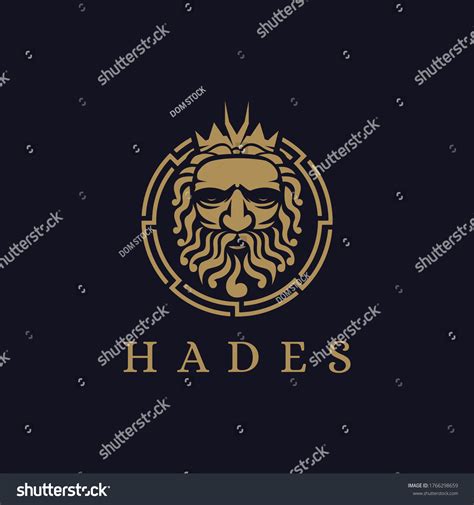 Hades God Logo Icon Illustration Vector Stock Vector Royalty Free