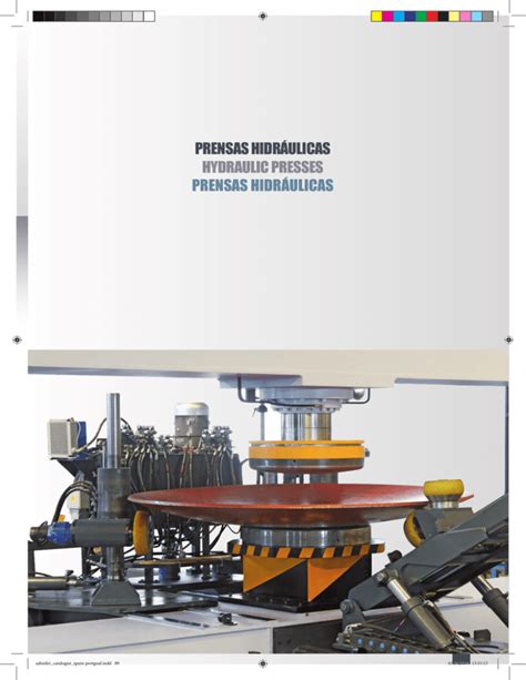 PRENSAS HIDRÁULICAS HYDRAULIC PRESSES PRENSAS