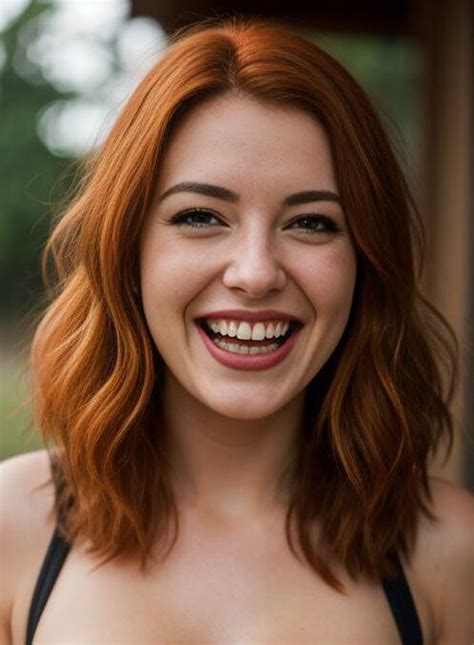 AI Porn Image Of Irish 18 Years Old Laughing Ginger Hair Bun Teen