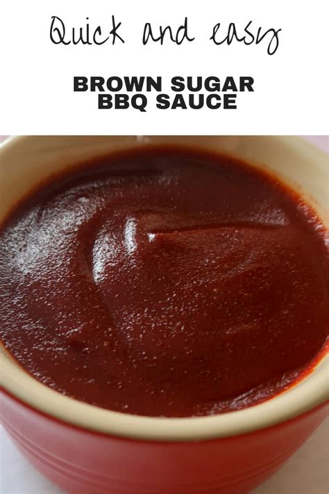 Brown Sugar Bbq Sauce That You Can Make In Just 5 Minutes