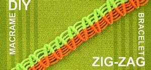 Wavy Macrame Zigzag Bracelet Tutorial Jewelry Wonderhowto