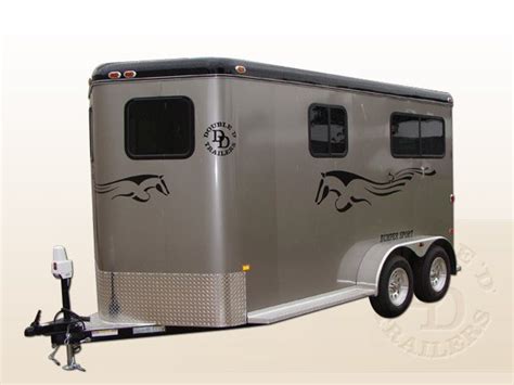 2 Horse Straight Load Bumper Pull Horse Trailers For Sale