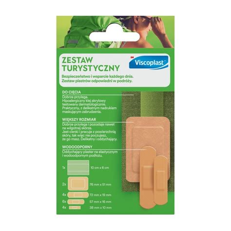 Viscoplast Zestaw Turystyczny Plaster 17 Szt Plastry Opatrunki