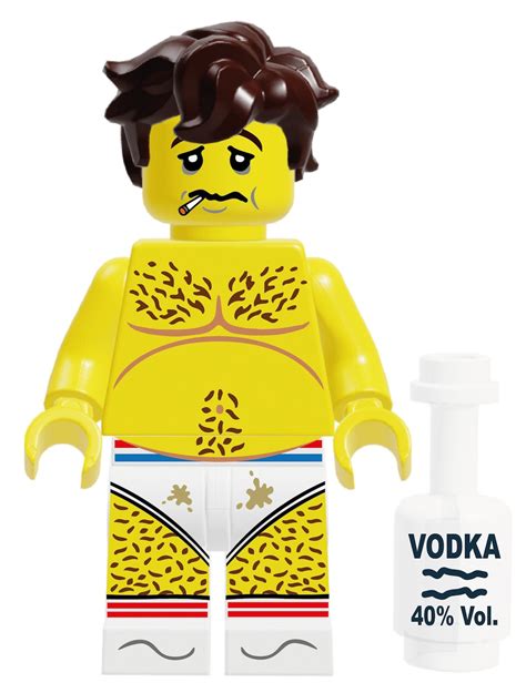 Naked Minifigures Lust Series Not So Sexy Guy Etsy