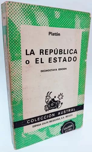 La Republica O El Estado Platon Envío gratis