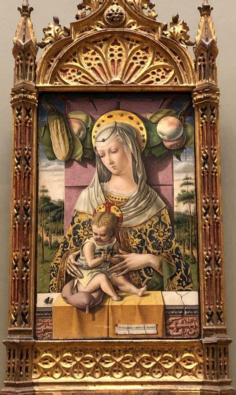 Carlo Crivelli Madonna And Child Actual Painting In The Metropolitan