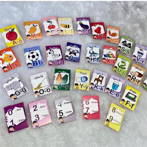 Jual Flash Card Edukasi Anak Mengenal Huruf Abjad A Z Original