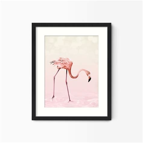 Flamingo Painting Etsy