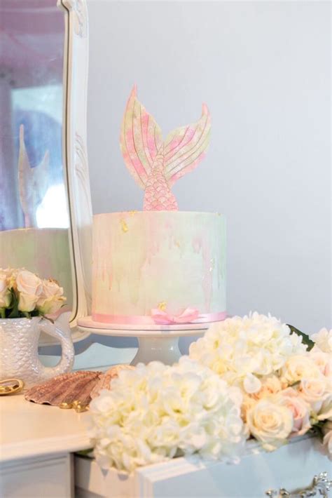 Karas Party Ideas Floral Pastel Mermaid Birthday Party Karas Party Ideas