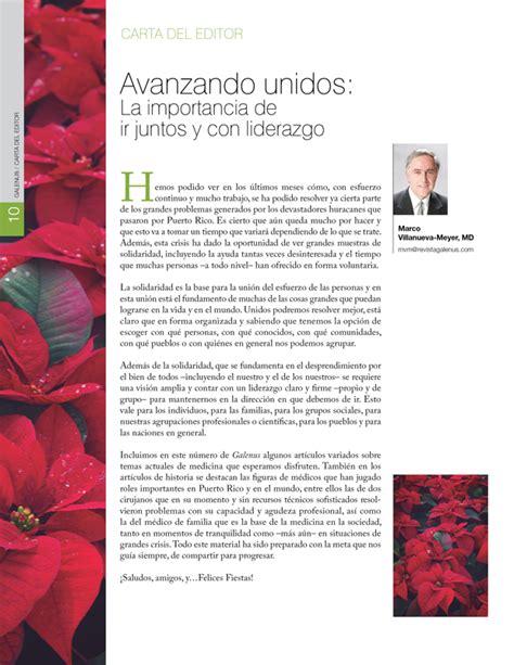 Carta Del Editor Revista Galenus