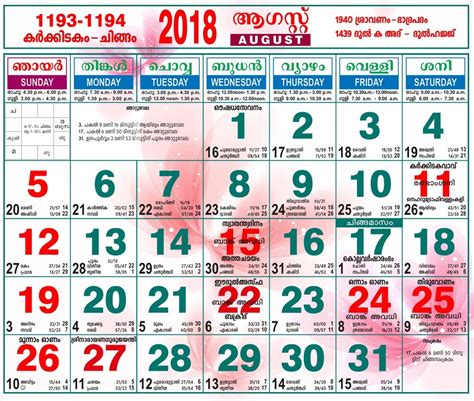 Malayala Manorama Calendar 2020 Pdf – Template Calendar Design