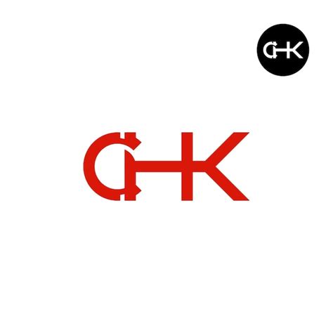 Desenho De Logotipo Da Letra CHK Monogram Vetor Premium