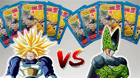 Simulación de batalla TRUNKS vs CELL Album Dragon Ball Z4 Navarrete