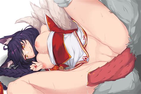 Rule 34 1girls Ahri Breasts Female Interspecies League Of Legends