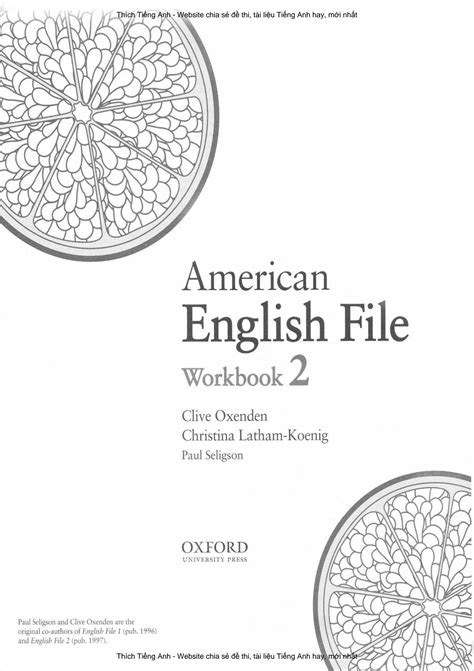 Solution American English File 2 Workbook Studypool