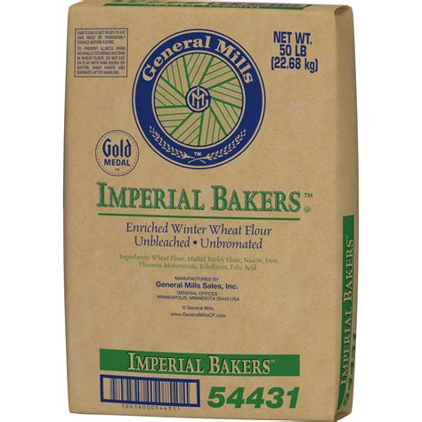 Gold Medal Imperial Bakers Winter Wheat Flour Enriched Unbleached Lb