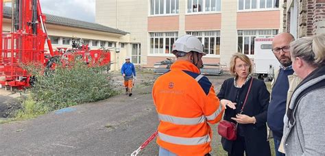 Saint Romain de Colbosc Ancienne école la cavité va être comblée